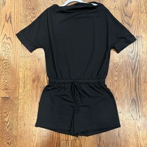 Black shorts romper
